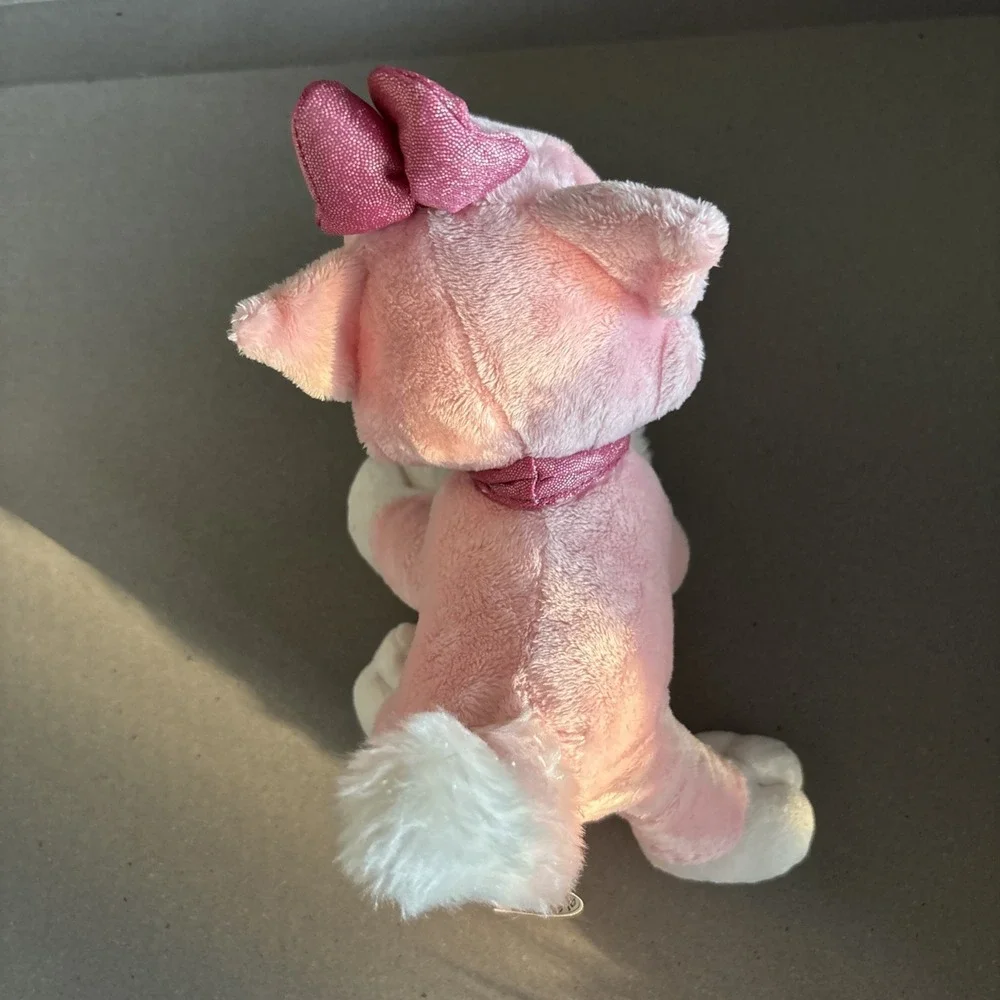 Animal Alley Pink Cat w/ Bow Plush Toy Toys 